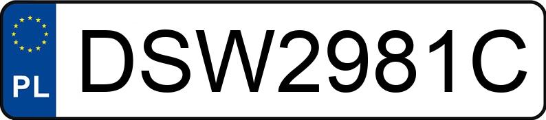 Numer rejestracyjny DSW 2981C posiada FORD FUSION - DSW2981C Numer rejestracyjny DSW 2981C posiada FORD FUSION - DSW2981C