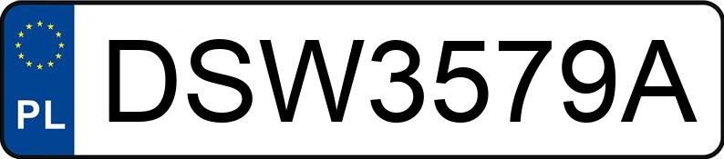 Numer rejestracyjny DSW 3579A posiada BMW 320CI - DSW3579A