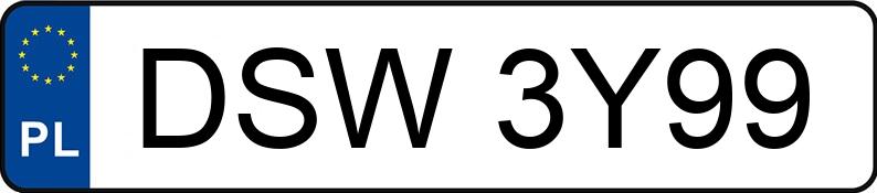 Numer rejestracyjny DSW 3Y99 posiada AUDI A6 Avant 2.8 Kat. MR`97 4B A6 Avant 2.8 Kat. MR`97 4B - DSW3Y99