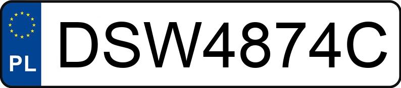 Numer rejestracyjny DSW 4874C posiada VOLKSWAGEN GOLF GTI - DSW4874C