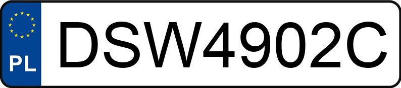 Numer rejestracyjny DSW 4902C posiada BMW 316i Kat. MR`01 E3 E46 316i Kat. MR`01 E3 E46 - DSW4902C