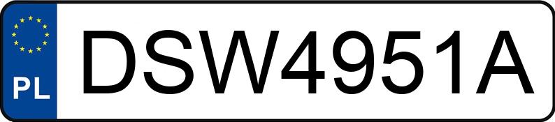 Numer rejestracyjny DSW 4951A posiada BMW X4 MR`14 E6 F26 xDrive20i Step - DSW4951A