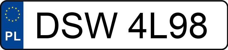 Numer rejestracyjny DSW 4L98 posiada NISSAN MICRA 1.0 - DSW4L98 Numer rejestracyjny DSW 4L98 posiada NISSAN MICRA 1.0 - DSW4L98