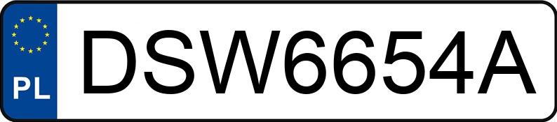 Numer rejestracyjny DSW 6654A posiada MITSUBISHI Galant 2.0i Kat. MR`97 GLS - DSW6654A