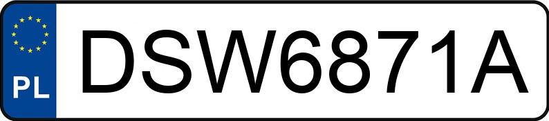 Numer rejestracyjny DSW 6871A posiada BMW 318 - DSW6871A
