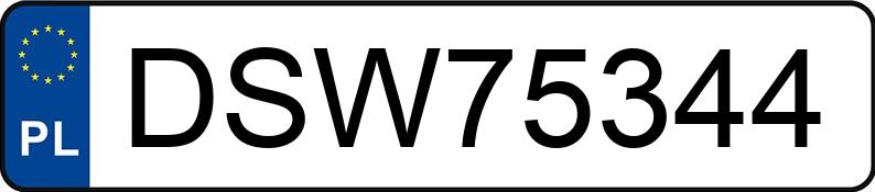 Numer rejestracyjny DSW 75344 posiada VOLKSWAGEN GOLF 1,9 TDI - DSW75344