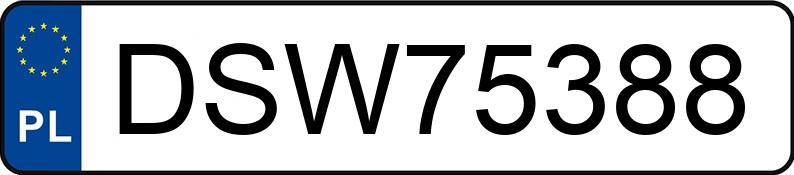 Numer rejestracyjny DSW 75388 posiada FORD Focus 1.6 MR`02 E3 FX - DSW75388