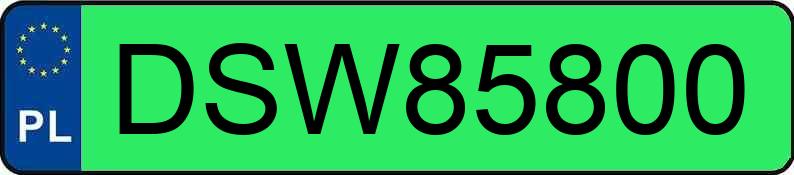 Numer rejestracyjny DSW 85800 posiada FIAT PANDA VAN - DSW85800