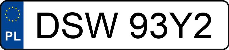 Numer rejestracyjny DSW 93Y2 posiada VOLKSWAGEN GOLF - DSW93Y2 Numer rejestracyjny DSW 93Y2 posiada VOLKSWAGEN GOLF - DSW93Y2