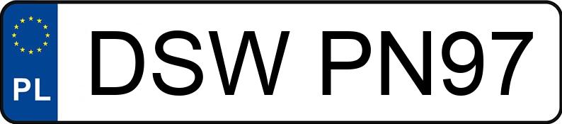 Numer rejestracyjny DSW PN97 posiada BMW 740 Diesel MR`23 E6d/e G70 xDrive Steptronic - DSWPN97