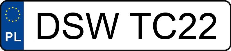 Numer rejestracyjny DSW TC22 posiada MAN TGX - DSWTC22