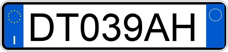 Numer rejestracyjny DT039AH posiada AUDI A3 2a serie Numer rejestracyjny DT039AH posiada AUDI A3 2a serie