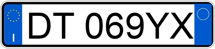 Numer rejestracyjny DT069YX posiada LANCIA Ypsilon 2a serie