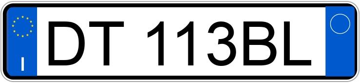 Numer rejestracyjny DT113BL posiada FIAT Grande Punto