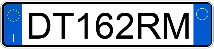 Numer rejestracyjny DT162RM posiada FIAT Punto 3a serie