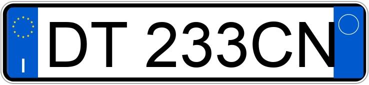 Numer rejestracyjny DT233CN posiada VOLKSWAGEN Golf 5a serie