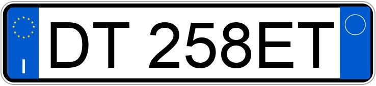 Numer rejestracyjny DT258ET posiada VOLKSWAGEN Golf 5a serie Numer rejestracyjny DT258ET posiada VOLKSWAGEN Golf 5a serie