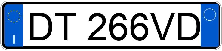 Numer rejestracyjny DT266VD posiada VOLKSWAGEN Golf 6a serie