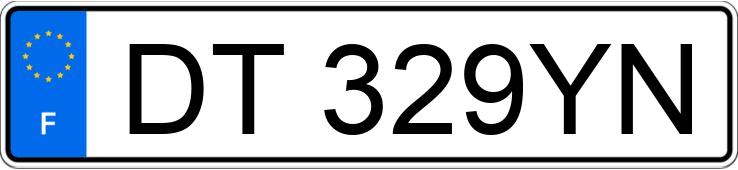 Numer rejestracyjny DT329YN posiada VW GOLF