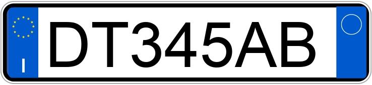 Numer rejestracyjny DT345AB posiada FIAT Panda 2a serie Numer rejestracyjny DT345AB posiada FIAT Panda 2a serie