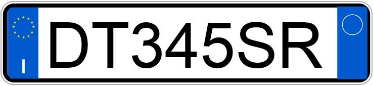 Numer rejestracyjny DT345SR posiada FORD Mondeo 3a serie