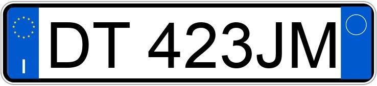 Numer rejestracyjny DT423JM posiada LANCIA Ypsilon 2a serie