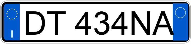 Numer rejestracyjny DT434NA posiada NISSAN Qashqai 1a serie