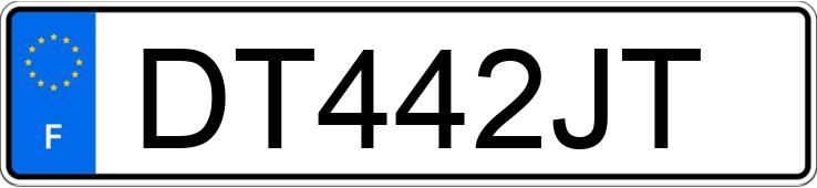 Numer rejestracyjny DT442JT posiada RENAULT KANGOO EXPRESS II