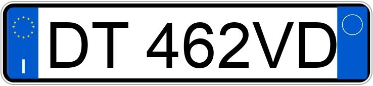Numer rejestracyjny DT462VD posiada VOLKSWAGEN Golf 6a serie