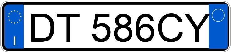 Numer rejestracyjny DT586CY posiada OPEL Meriva 1a serie Numer rejestracyjny DT586CY posiada OPEL Meriva 1a serie