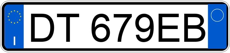 Numer rejestracyjny DT679EB posiada BMW Serie 3