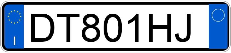 Numer rejestracyjny DT801HJ posiada RENAULT Modus 1a serie