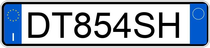 Numer rejestracyjny DT854SH posiada LANCIA Ypsilon 2a serie Numer rejestracyjny DT854SH posiada LANCIA Ypsilon 2a serie