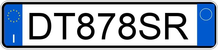 Numer rejestracyjny DT878SR posiada FIAT Panda 2a serie Numer rejestracyjny DT878SR posiada FIAT Panda 2a serie