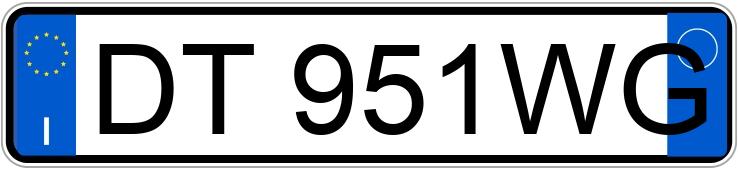 Numer rejestracyjny DT951WG posiada VOLKSWAGEN Golf 6a serie