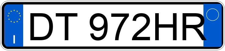 Numer rejestracyjny DT972HR posiada LANCIA Ypsilon 2a serie