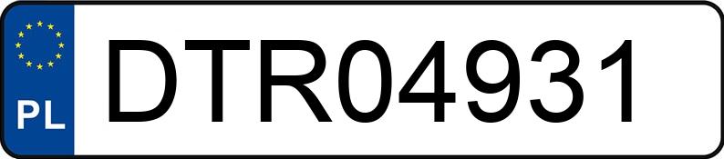 Numer rejestracyjny DTR 04931 posiada DAEWOO Espero 1.5 16V Kat. GLX - DTR04931