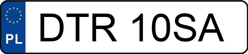 Numer rejestracyjny DTR 10SA posiada URSUS C 330 - DTR10SA