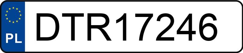 Numer rejestracyjny DTR 17246 posiada PEUGEOT 307 - DTR17246