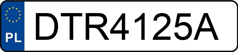 Numer rejestracyjny DTR 4125A posiada AUDI A4 - DTR4125A