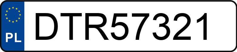Numer rejestracyjny DTR 57321 posiada CITROEN C5 - DTR57321