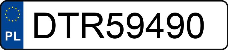 Numer rejestracyjny DTR 59490 posiada PEUGEOT 3008 - DTR59490