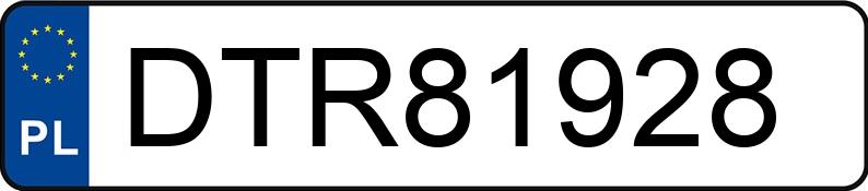 Numer rejestracyjny DTR 81928 posiada BMW 118D - DTR81928