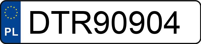 Numer rejestracyjny DTR 90904 posiada AUDI A3 - DTR90904