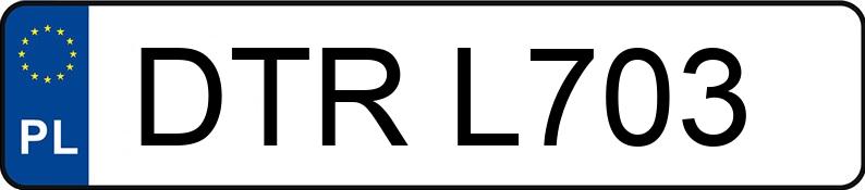 Numer rejestracyjny DTR L703 posiada VOLKSWAGEN Golf II 1.6 Kat. GL - DTRL703 Numer rejestracyjny DTR L703 posiada VOLKSWAGEN Golf II 1.6 Kat. GL - DTRL703