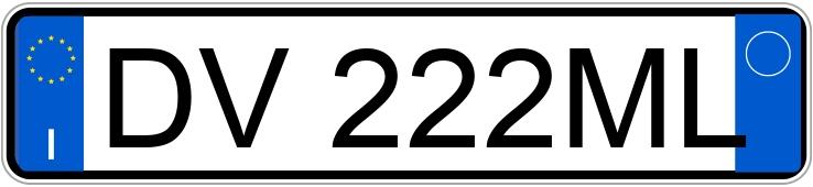 Numer rejestracyjny DV222ML posiada FIAT Panda 2a serie