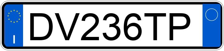 Numer rejestracyjny DV236TP posiada FIAT Grande Punto