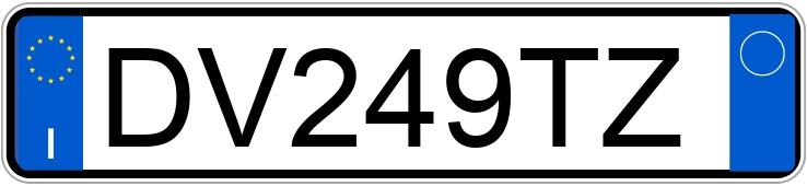 Numer rejestracyjny DV249TZ posiada TOYOTA Auris