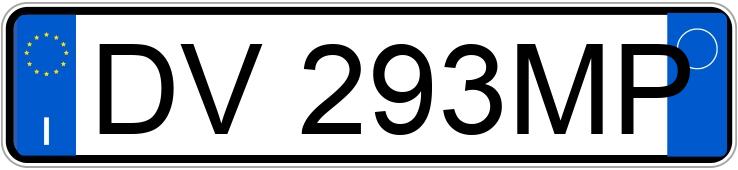Numer rejestracyjny DV293MP posiada  