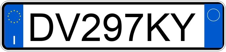 Numer rejestracyjny DV297KY posiada FIAT Panda 2a serie